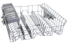 Bosch LOGIXX SHV09A13/23 Lavavajillas Cesta superiore 