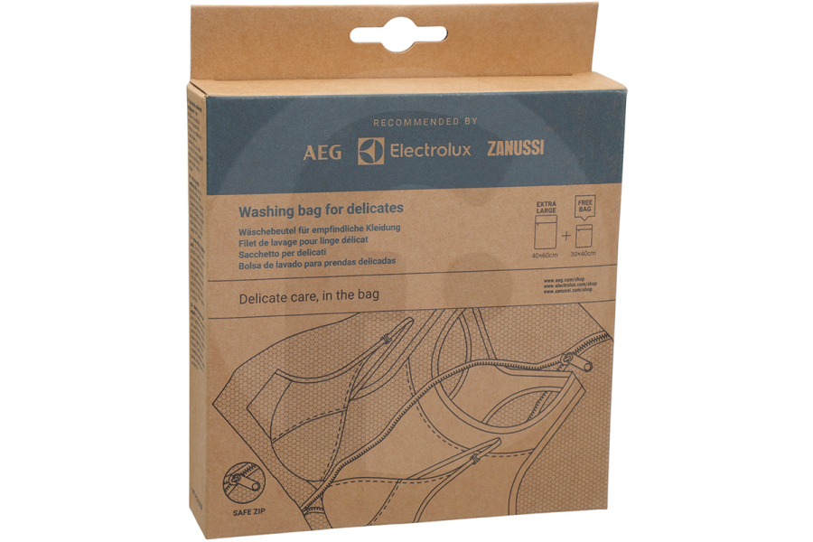 AEG 9029865673 Lavadora Bolsa de lavandería (bolsa lavado delicado, bolsa protectora) juego de 2 piezas A4WZWB31 para, entre otros, AEG lavadora 9029794790 apto para entre otros para el lavado