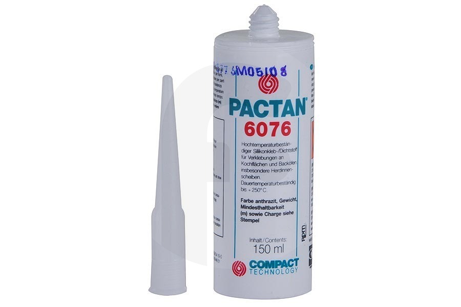 Silicona en tubo negra resistente al calor Pactan 6076 horno 4006064820