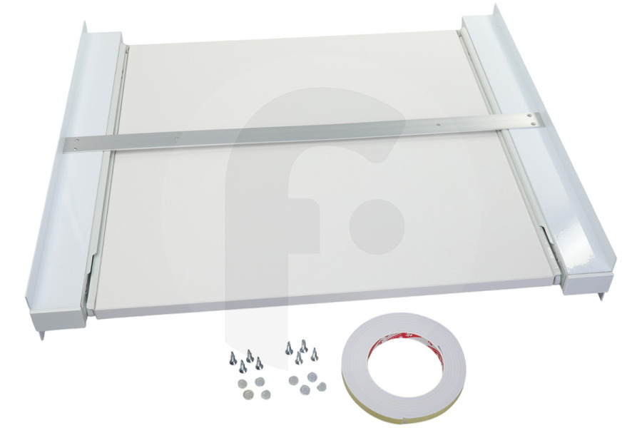 Nedco Secadora Borde combinado universal de aluminio con encimera XL para lavadora 60301200 apto para entre otros Lavadoras y secadoras con bomba de calor
