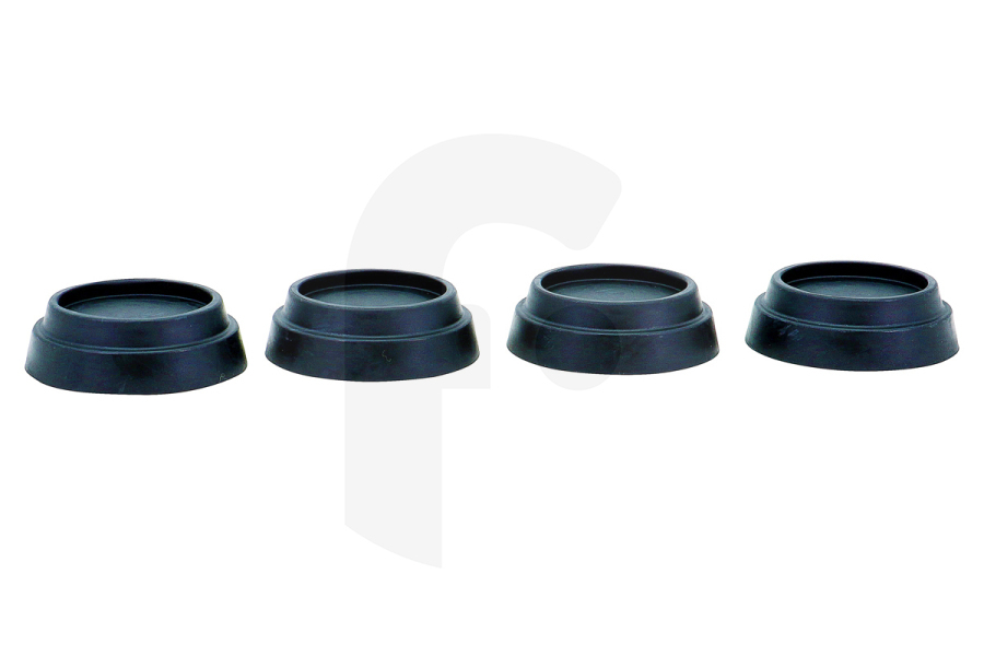 Waeco Lavadora Amortiguador de vibraciones universal (goma amortiguadora de vibraciones, amortiguador antivibración) 4 unidades lavadora apto para entre otros Negro, juego de 4 piezas.