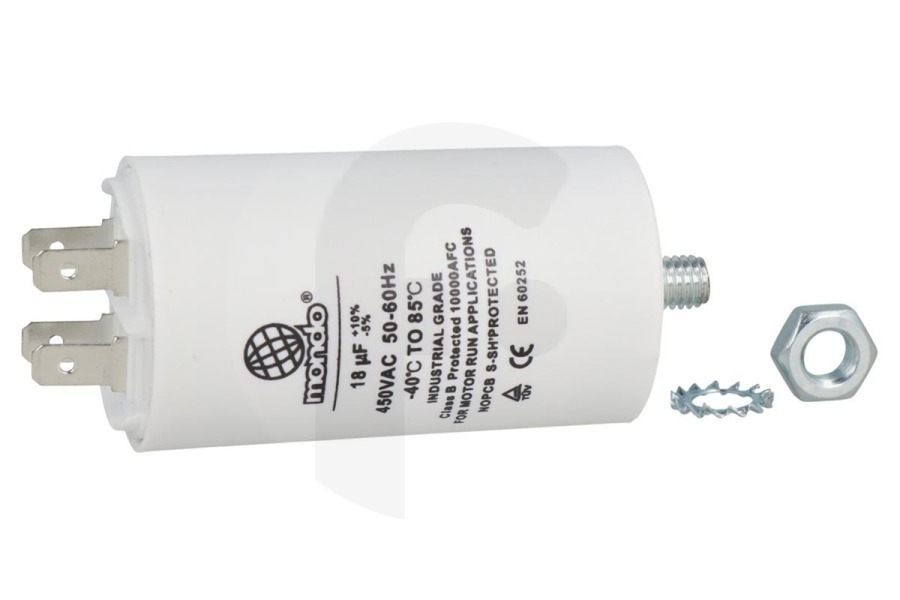 Philips/Whirlpool Lavadora Condensador (condensador de arranque) 18 uF para secadora 032015UN