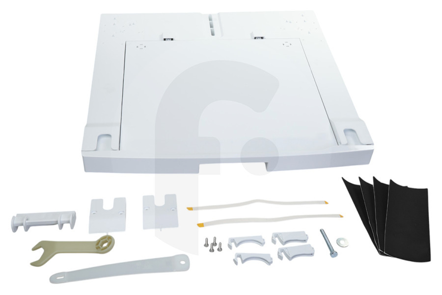Universeel 9029866283 Lavadora Kit Apilamiento Con Bandeja Extraíble AEG A1WYHSK1 Lavadora 9029803781 apto para entre otros Lavadoras, secadoras de 52-67cm
