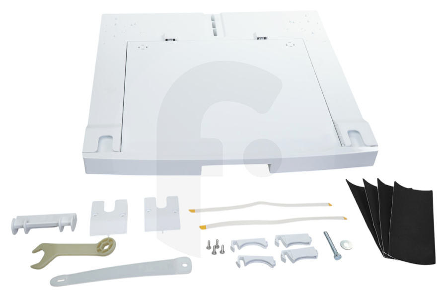 AEG 9029866283 Lavatrice Kit di sovrapposizione (raccordo, kit impilabile) incl. cassetto per AEG, Electrolux e altri lavatrice, asciugatrice 9029803781 adatto a tra cui Lavatrici, asciugatrici da 52-67 cm