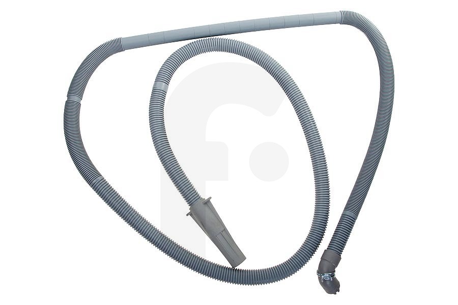 Zanker Lavadora Manguera desagüe de bomba (desagüe de 2,5 metros, en ángulo 21 mm) lavadora 1327714109 apto para entre otros L75475, L87485, EWF1486