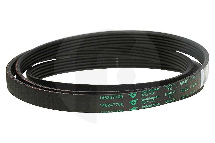 Zanker Secadora Correa Poly-V (correa acanalada) 1199PJE para AEG, Electrolux y otros lavadora 1462477009 apto para entre otros L85370, L86560, EWT1276