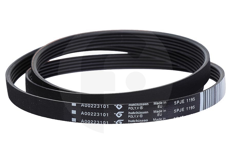 AEG Lavatrice Cinghia Poly-V (cinghia, cinghia a v, cinghia con nervature) 1195 PJE5 per AEG, Electrolux e altri lavatrice 140002231011