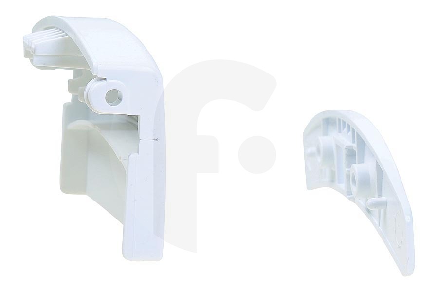 AEG Lavatrice Maniglia della porta (manico, leva della porta) set completo bianco per, tra gli altri, AEG lavatrice 4055087003