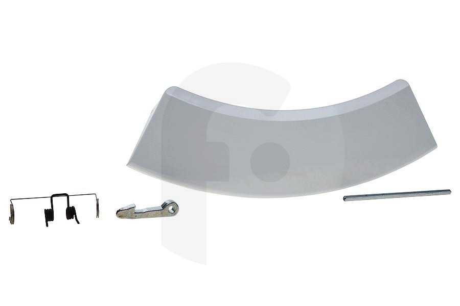 Philco Lavadora Tirador de puerta (manilla, asa, palanca) set completo blanco para, entre otros, AEG lavadora 4055128930 apto para entre otros L60260, L71670, L98695