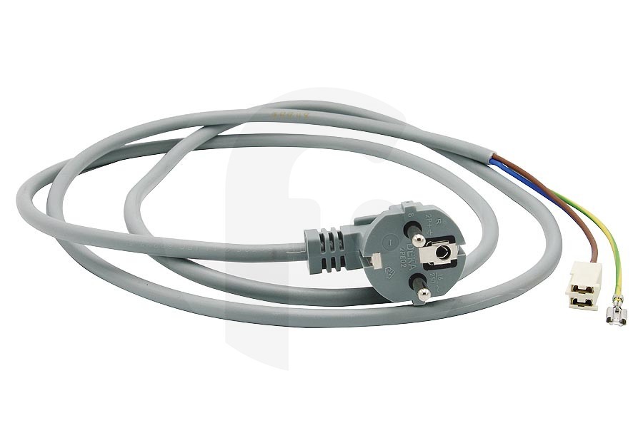 Faure Lavadora Cable de alimentación (cable de conexión, cable de red) para AEG, Electrolux y otros lavadora 3793813001 apto para entre otros L76485NFL, L89696DFL, ZWY61025WI