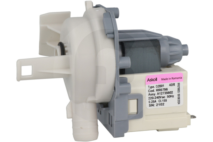 AEG Lavadora Bomba para lavadora 140053762013 apto para entre otros L60JUBI, EW8F148B