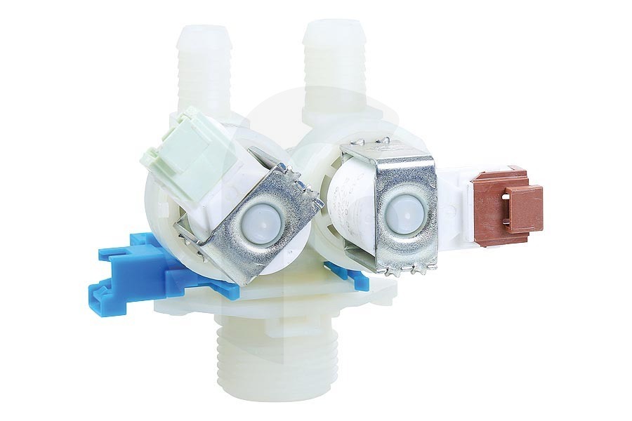 AEG Lavadora Válvula de entrada doble recta (2 vías) válvula magnética para AEG, Electrolux y otros lavadora 1325186508