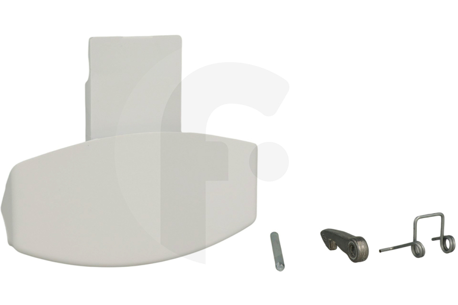 Hotpoint 259035, C00259035 Lavadora Tirador de puerta -Set completo, blanco- lavadora 259035 apto para entre otros IWME8EU, AWM108EU, CAWD129EU