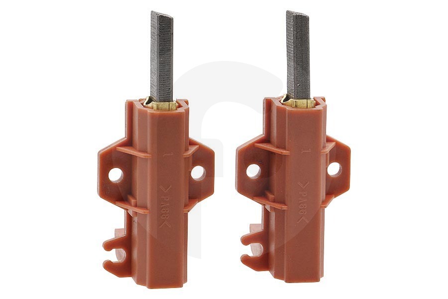 Ariston Lavadora Escobillas de carbón universales (escobilla de carbón, juego de escobillas de carbón) en el soporte juego de 2 piezas lavadora C00196539 apto para entre otros AB 846-1030-AL 1256, WIN121EU
