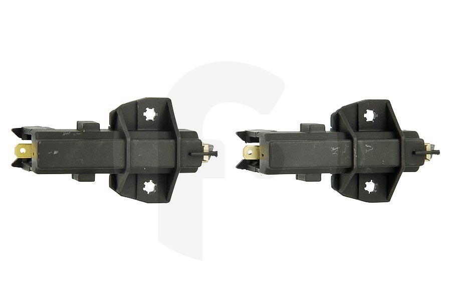Bauknecht Lavadora Escobillas de carbón (escobilla de carbón) en el soporte con pieza lateral para Bauknecht y otros lavadora 481236248004 apto para entre otros WA-9430-9650-9882 Allure
