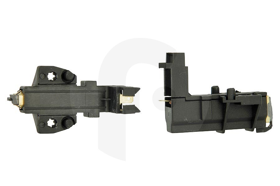 Tegran Lavatrice Spazzole di carbone (set di spazzole di carbone) nel supporto con pezzo laterale per Bauknecht e altri lavatrice 481236248004