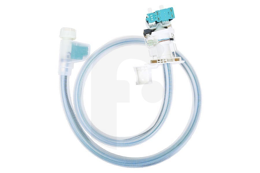 Bosch Lavatrice Tubo di alimentazione (tubo dell'acqua) con blocco dell'acqua (tenuta d'acqua) e valvola di ingresso per, tra gli altri, Bosch, Siemens lavatrice 11019386