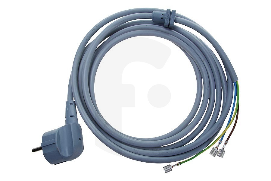 Constructa Lavadora Cable de alimentación (cable de conexión, cable de red eléctrica) 3m para Bosch, Siemens y otros lavadora 481580, 00481580