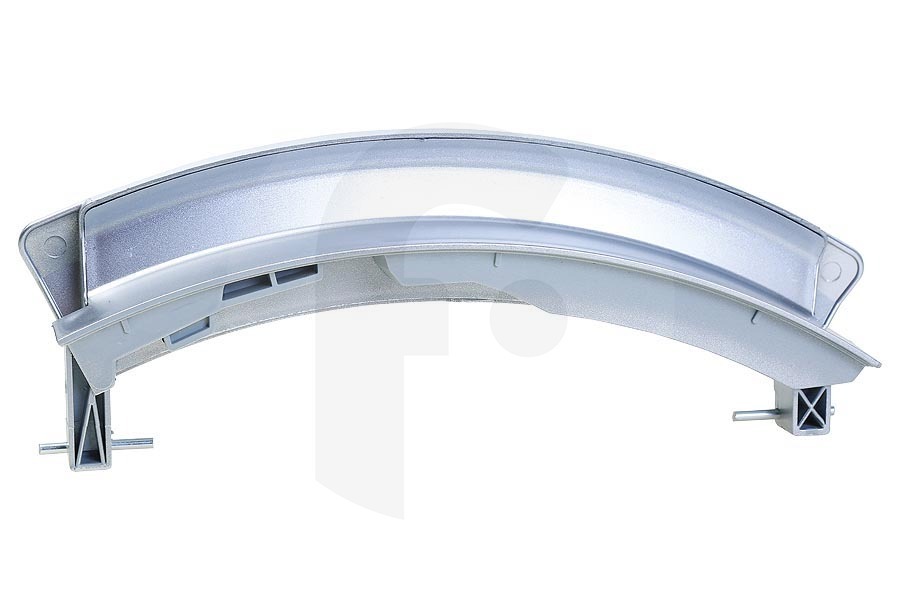 Alternatief Lavatrice Maniglia della porta (manico, leva della porta) curva argento per, tra gli altri, Bosch, Siemens lavatrice 00751791, 751791