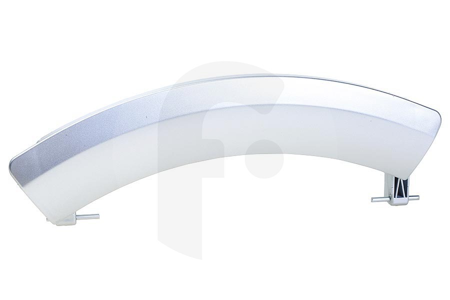 Alternatief Lavadora Tirador de puerta (manilla, mango, manija) curvo plateado para, entre otros, Bosch, Siemens lavadora 00751791, 751791 apto para entre otros WM16S493EN13