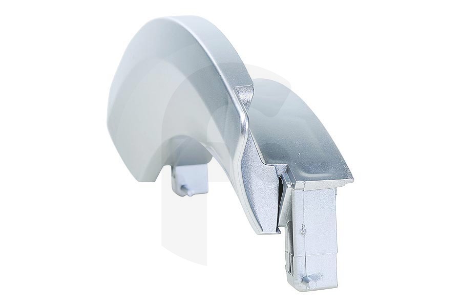 Alternatief Lavatrice Maniglia della porta (manico, leva della porta) curva argento per, tra gli altri, Bosch, Siemens lavatrice 00751791, 751791