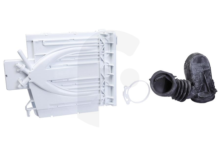 Siemens 11056324 Lavadora Juego de reparación completo del dispensador de jabón para, entre otros, Bosch, Siemens lavadora 00744966, 744966 apto para entre otros IQ500