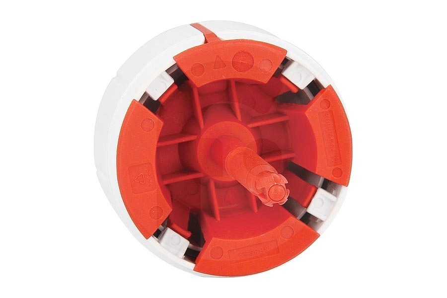 Bosch Lavatrice Pulsante programma (manopola) bianco/rosso per Bosch, Siemens e altri lavatrice 625785, 00625785