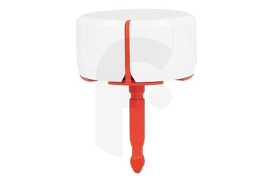 Bosch Lavadora Botón de programa (perilla) blanco/rojo para Bosch, Siemens y otros lavadora 625785, 00625785 apto para entre otros WAK28210FF, WAK24278EE