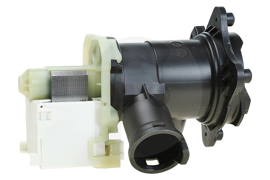 Bosch Waschmaschine Ablaufpumpe (Wasserablasspumpe) komplett mit Filtergehäuse und Filter für u.a Bosch, Siemens Waschmaschine 00145777, 145777