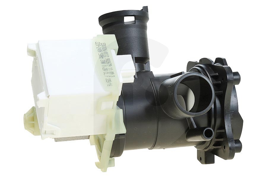 Bosch Waschmaschine Ablaufpumpe (Wasserablasspumpe) komplett mit Filtergehäuse und Filter für u.a Bosch, Siemens Waschmaschine 00145777, 145777