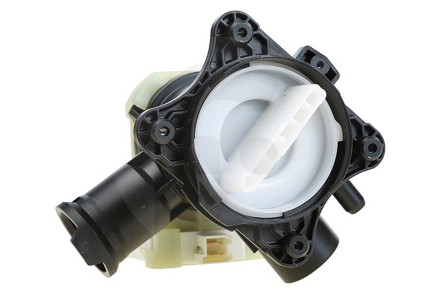 Bosch Waschmaschine Ablaufpumpe (Wasserablasspumpe) komplett mit Filtergehäuse und Filter für u.a Bosch, Siemens Waschmaschine 00145777, 145777
