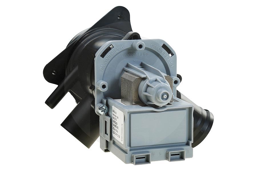 Constructa Waschmaschine Ablaufpumpe (Wasserablasspumpe) komplett mit Filtergehäuse und Filter für u.a. Bosch, Siemens Waschmaschine 145777, 00145777