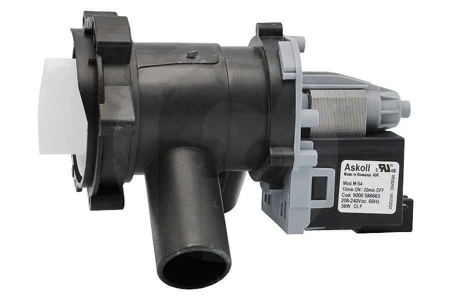 Bosch Lavatrice Pompa di scarico (pompa dell'acqua, pompa di scarico dell'acqua) completa per Bosch, Siemens e altri lavatrice 144486, 00144486
