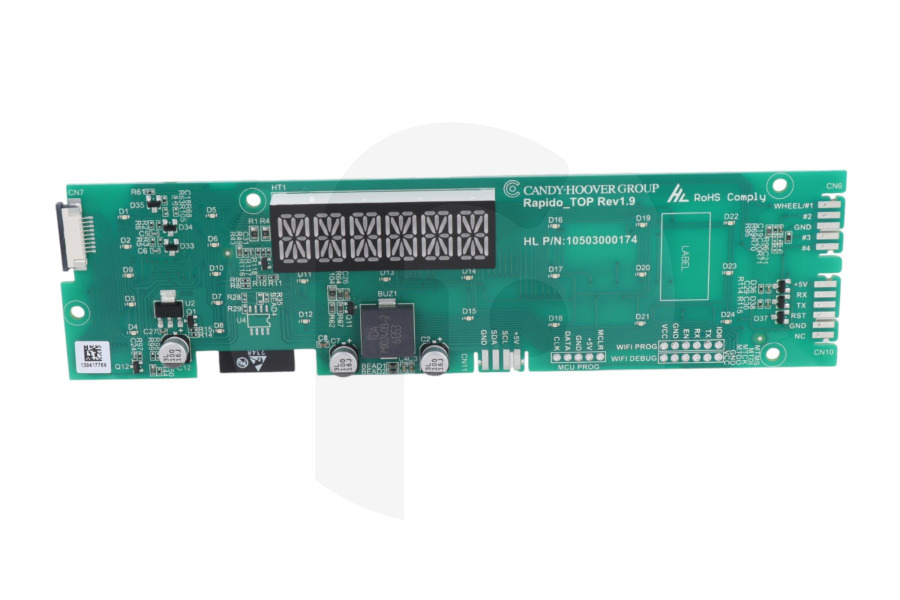 Hoover modulo PCB per lavatrice 43032269 adatto a tra cui HW437XMBB1S, HWP69AMBC1S