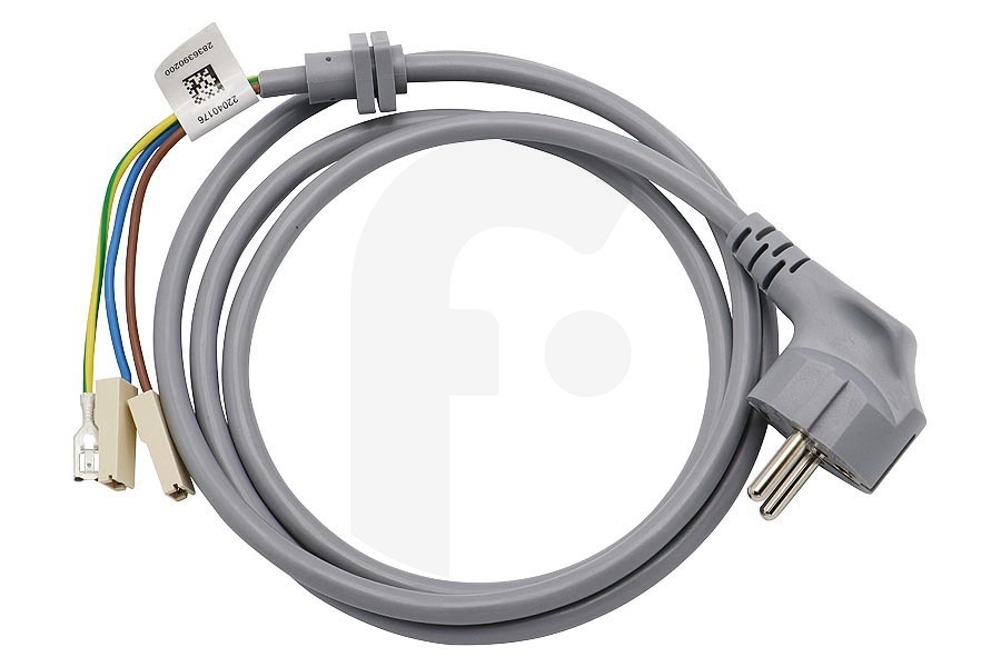 Princess C00877017 Lavadora Beko cable de alimentación (cable de conexión) lavadora 2836390200 apto para entre otros WMB61431, GWN47430CS