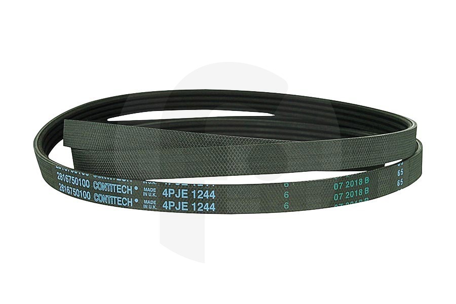 Beko Secadora Correa Poly-V (correa, correa en V, correa acanalada) 1244 J4 TEM lavadora 2466300200 apto para entre otros WMB61222MC, WMB51221C, WCV6611BC