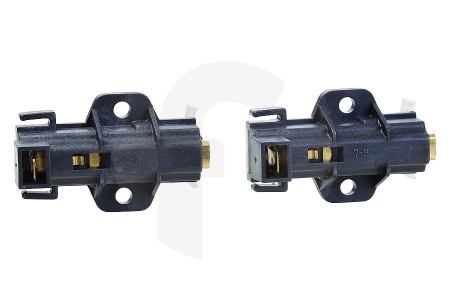 Arcelik 372209601 Lavadora Beko escobillas de carbón (juego de escobillas de carbón) en el soporte kit de 2 piezas lavadora 10738055 apto para entre otros WM2552K, WM2554K, WMD26120T