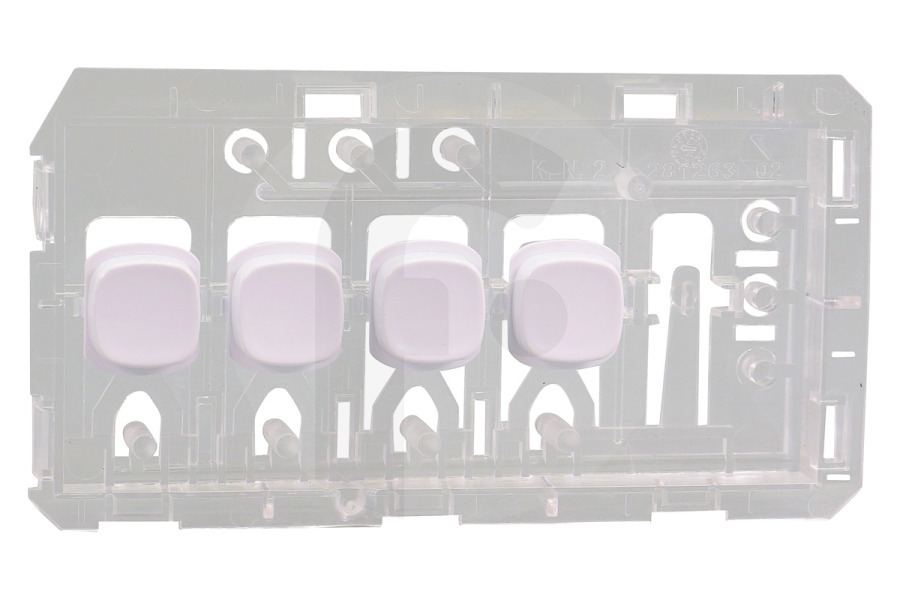 Rotel Lavadora Juego De Botones Pulsadores Beko 2867700400 Lavadora apto para entre otros WML15100P, WML25125R