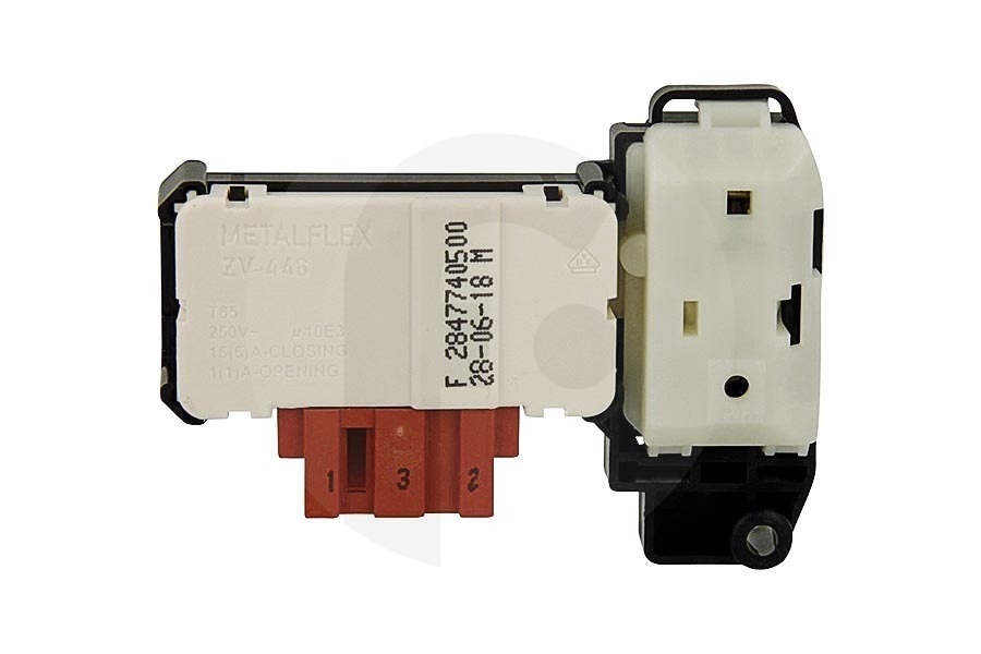 Sibir Lavadora Beko relé de puerta (cerradura de puerta, seguridad de puerta) 3 contactos lavadora 2847740500 apto para entre otros WTV7712, WCV6611, WCC5611