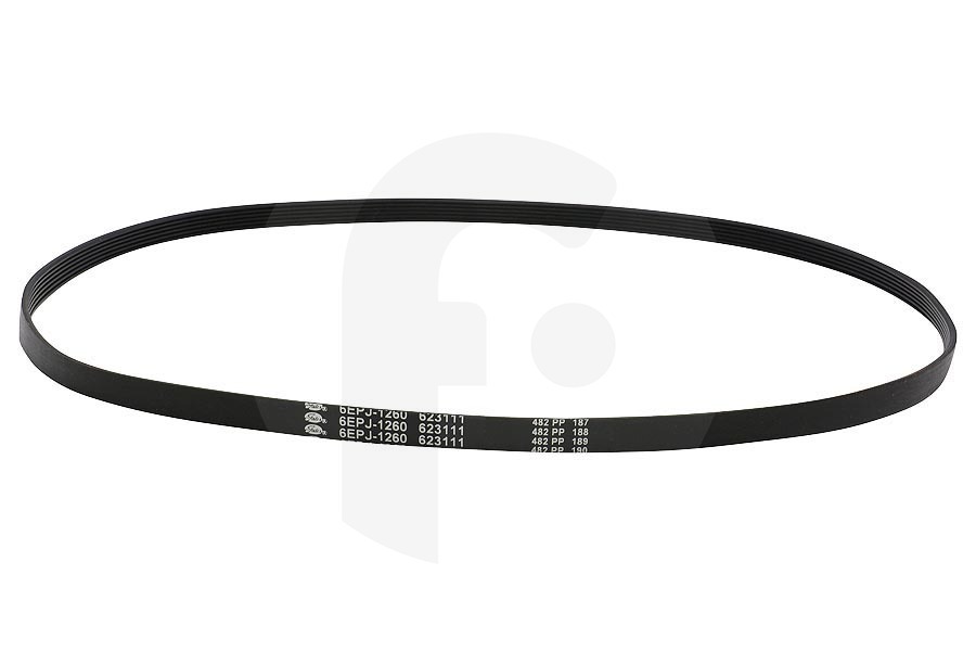 Arcelik Lavatrice Cinghia Poli-V (cinghia a V, cinghia dentata) 6EPJ 1260 per Gorenje e altri lavatrice 623111