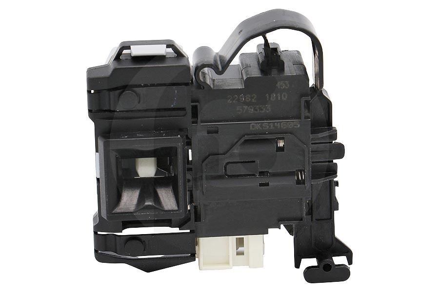 Hisense Lavadora Relé de puerta (bloqueo de puerta, interruptor de puerta, dispositivo de seguridad de puerta) para Gorenje y otros lavadora 579333 apto para entre otros WS168LNST, WFGE80141VM