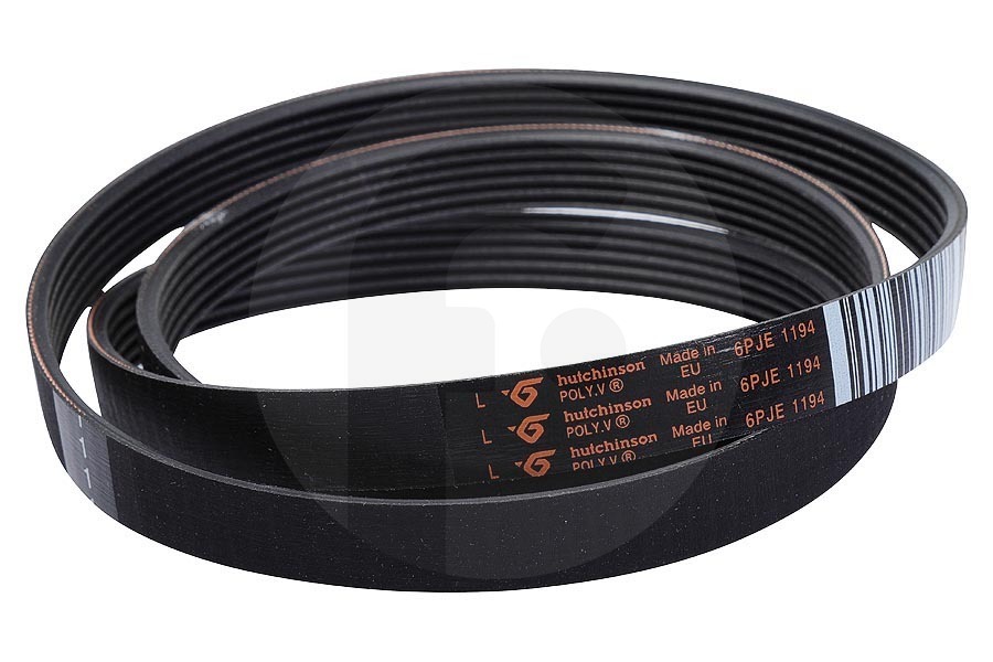 Bauknecht Correa Poli-V (correa en V, correa dentada) 1194 6PJE para Indesit y otros lavadora 144846, C00144846 apto para entre otros XWDE861480XWSSSEU, AQ104D49EUB
