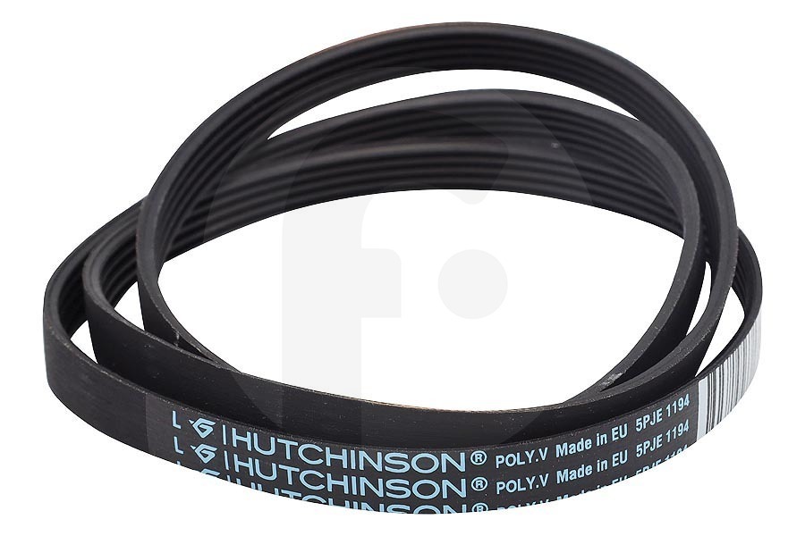 Essentiel b Correa Poli-V (correa en V, correa dentada) 5PJE 1194 para Indesit y otros lavadora 144656, C00144656 apto para entre otros IWC71451ECOEU, WML701EU, WC8125BEUE