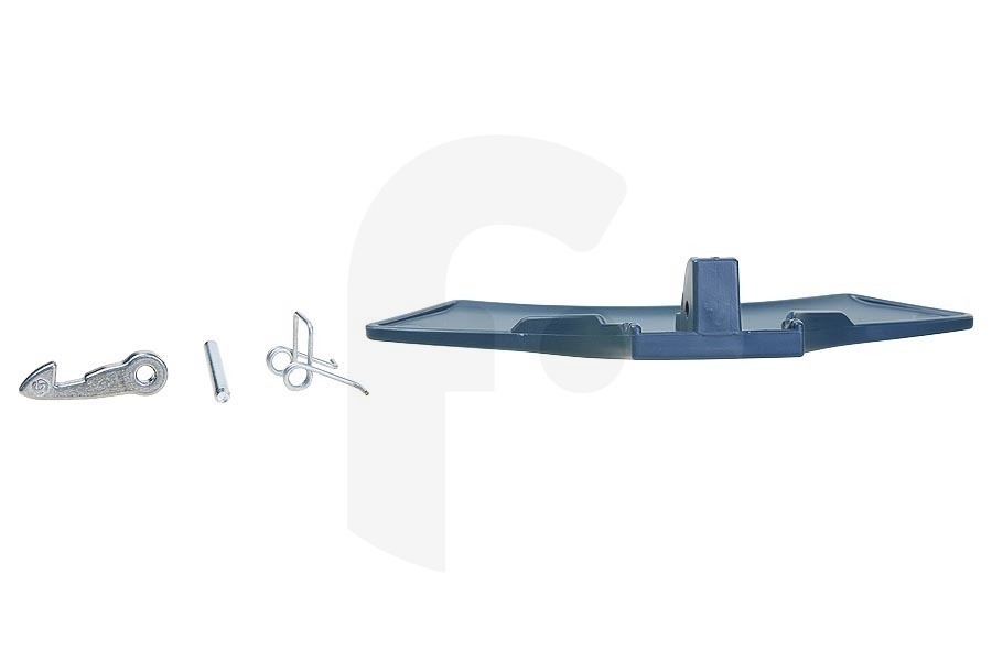 Indesit Lavatrice Maniglia della porta (manico, leva della porta) completo grigio per, tra gli altri, Indesit lavatrice C00298637, 298637
