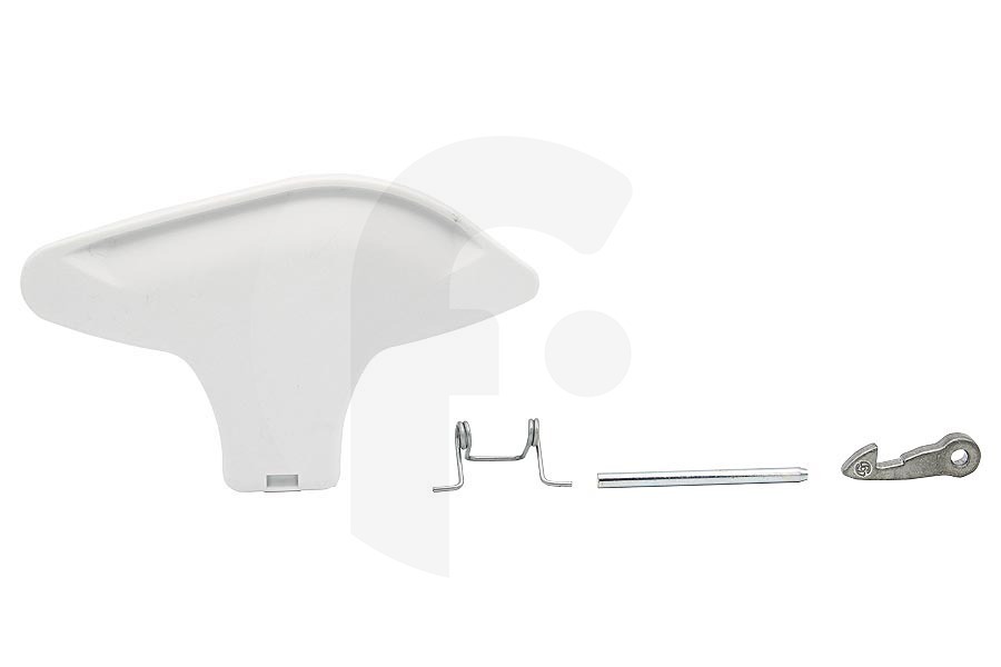 Indesit Lavadora Tirador de la puerta (asa) completa para Indesit y otros lavadora 270986, C00270986 apto para entre otros IWSB50651EU, IWC6165EU, IWSC5105EU