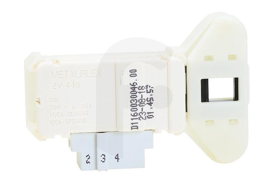 Hotpoint-ariston 306612, C00306612 Lavadora Relé de puerta (cerradura de puerta, seguridad de puerta) 3 contactos para, entre otros, Indesit lavadora C00306612, 306612 apto para entre otros IWSB5085, WISE10CSI, WMF923EUC