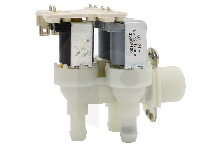 Miele Lavatrice Valvola di ingresso (valvola elettrica, valvola di ingresso acqua, flussometro) triplice per Miele lavatrice 4035200