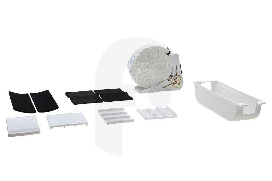 WPRO Asciugatrice WPRO Telaio intermedio universale (distanziatore, kit di impilaggio, pezzo di raccordo) con cassetto per lavatrice e asciugatrice 484000008545