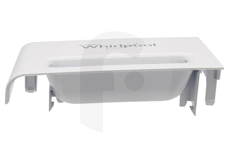 Whirlpool Lavatrice Maniglia (leva, maniglia della porta) del cassetto per detersivo per Whirlpool e altri lavatrice 481010763630