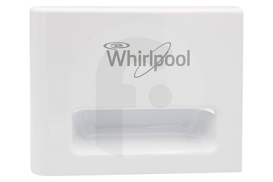 Hotpoint-ariston Lavadora Tirador (palanca, mango de la puerta) del cajón del detergente para Whirlpool y otros lavadora 481010763630 apto para entre otros FSCR80414, FSCR90421, WAO8605